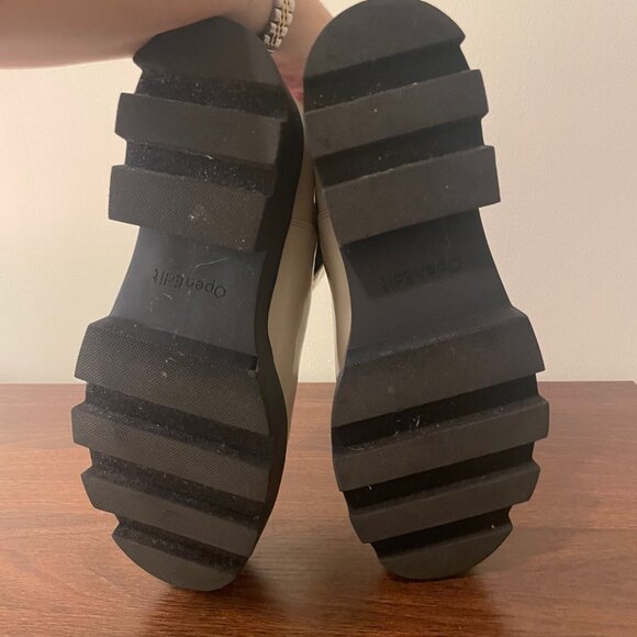 Open Edit White Lug Chelsea Boot - Picture 5 of 8